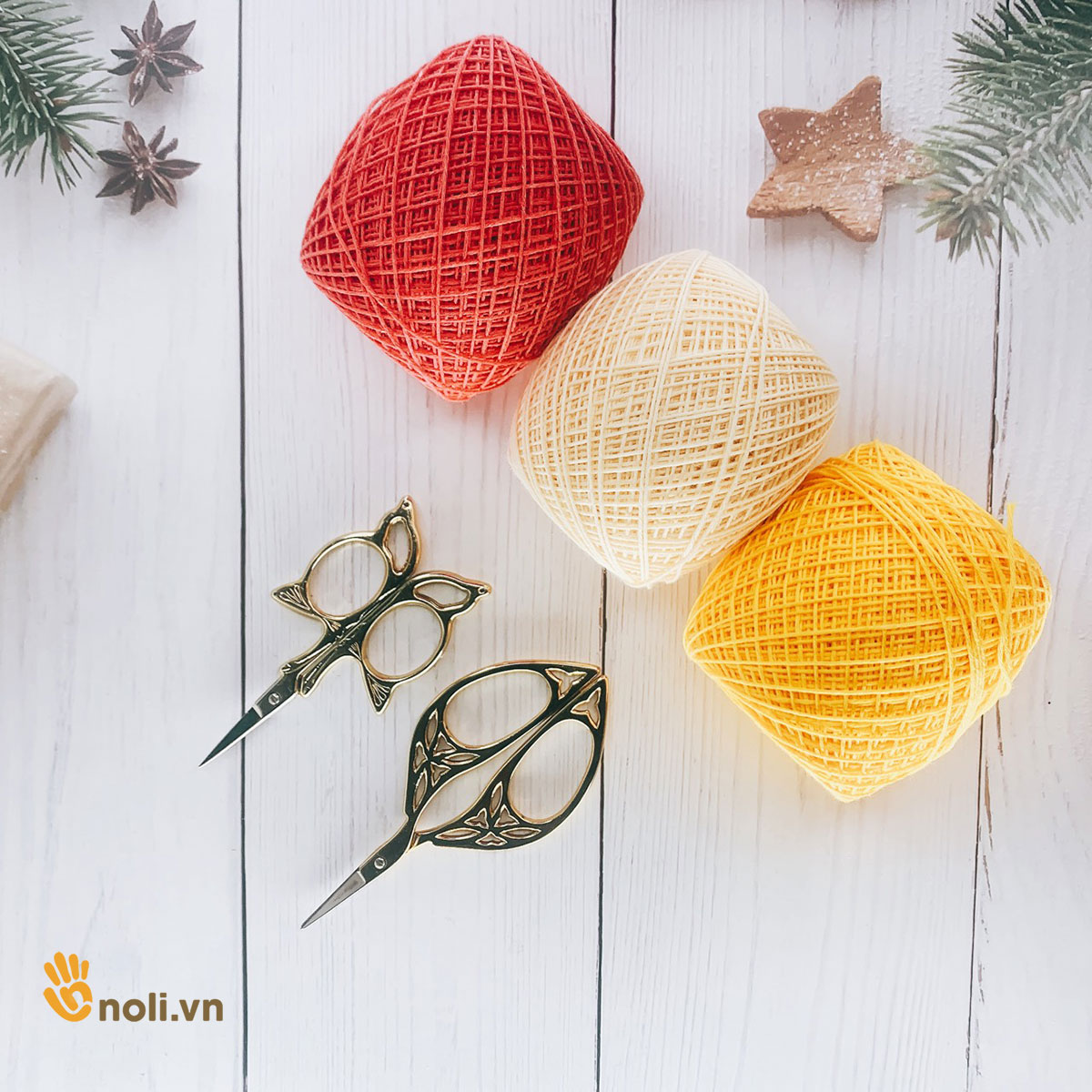Sợi lace cotton Craft yarn VN móc váy áo mùa hè cực mát, nhiều cotton thấm hút mồ hôi, siêu nhẹ 50g xuất xứ Việt Nam