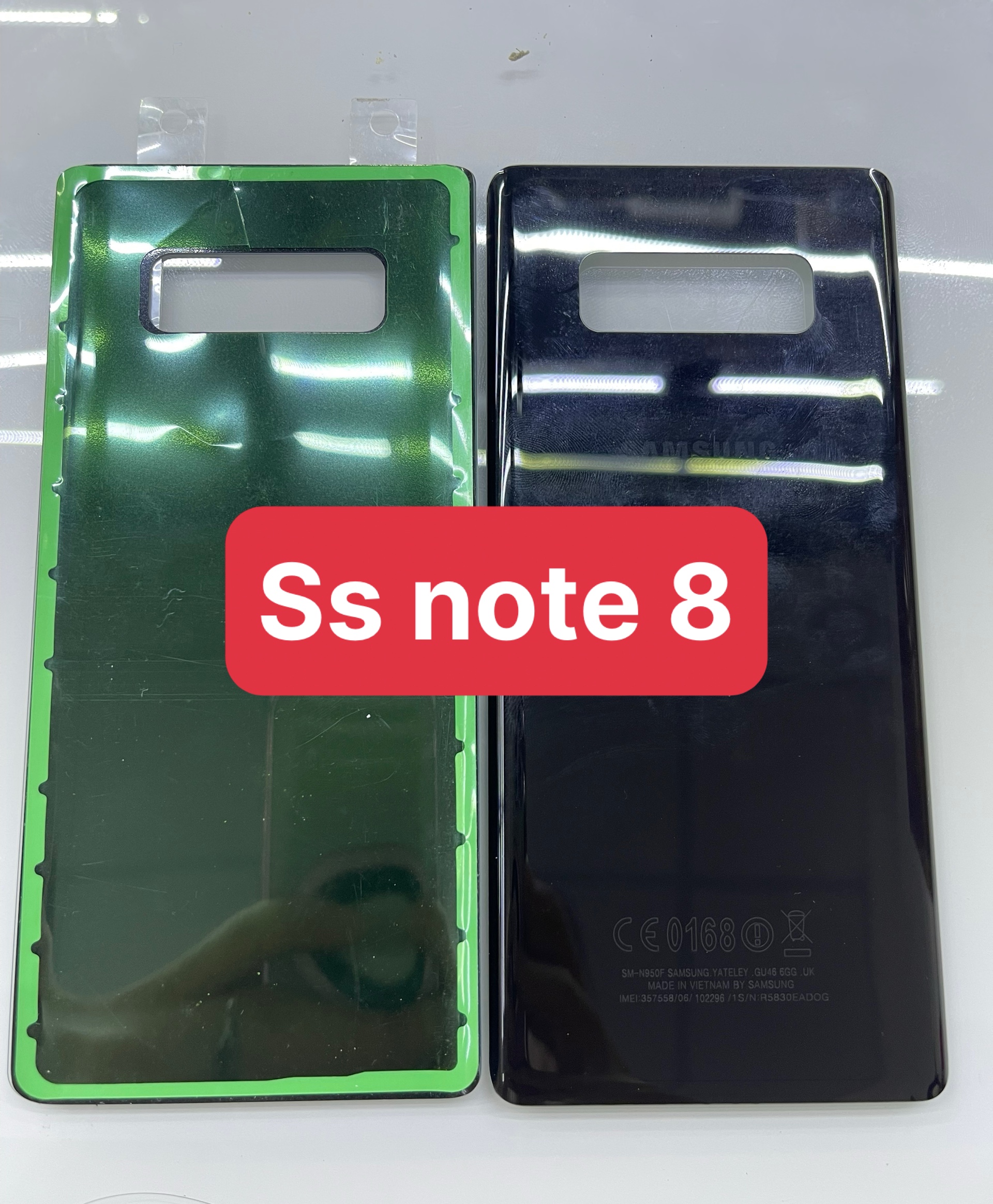 kính lưng điện thoại samsung note 8 zin có keo dán sẵn