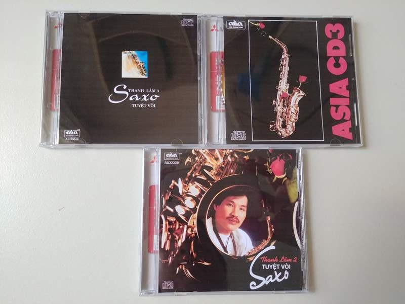 Combo 3 CD Saxo của Thanh Lâm do trung tam Asia phát hành