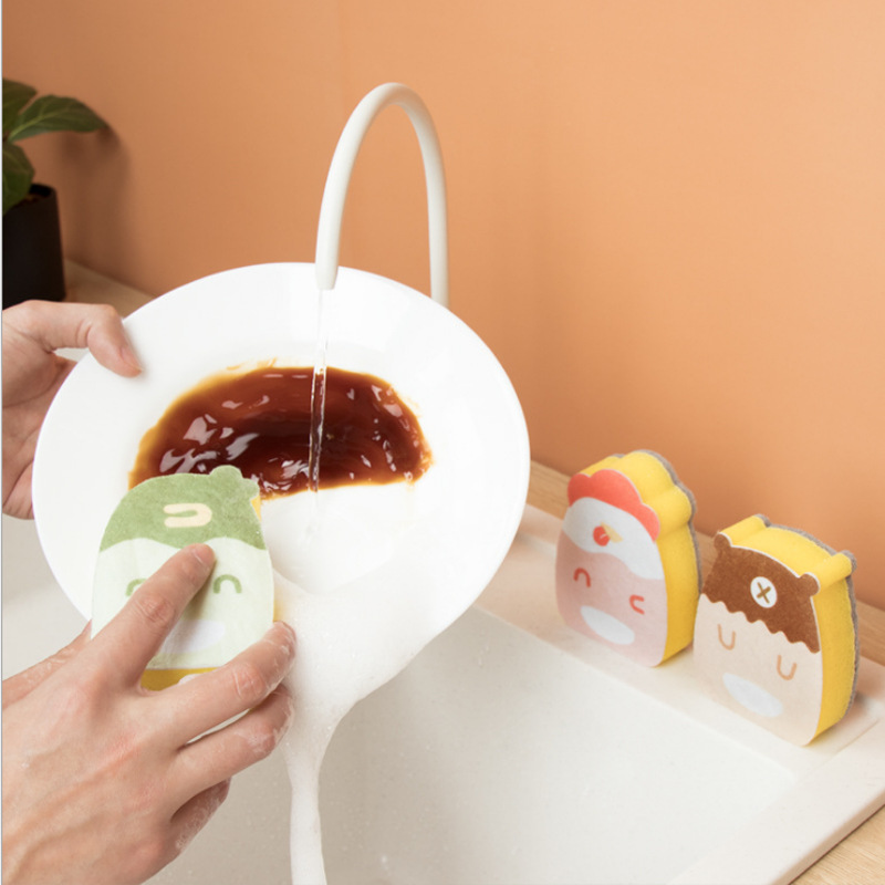 MIẾNG XỐP RỬA CHÉN HÌNH THÚ SIÊU KUTE