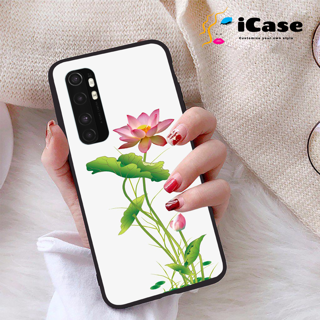 Ốp lưng Xiaomi Mi Note 10 Lite viền dẻo TPU BST Sen