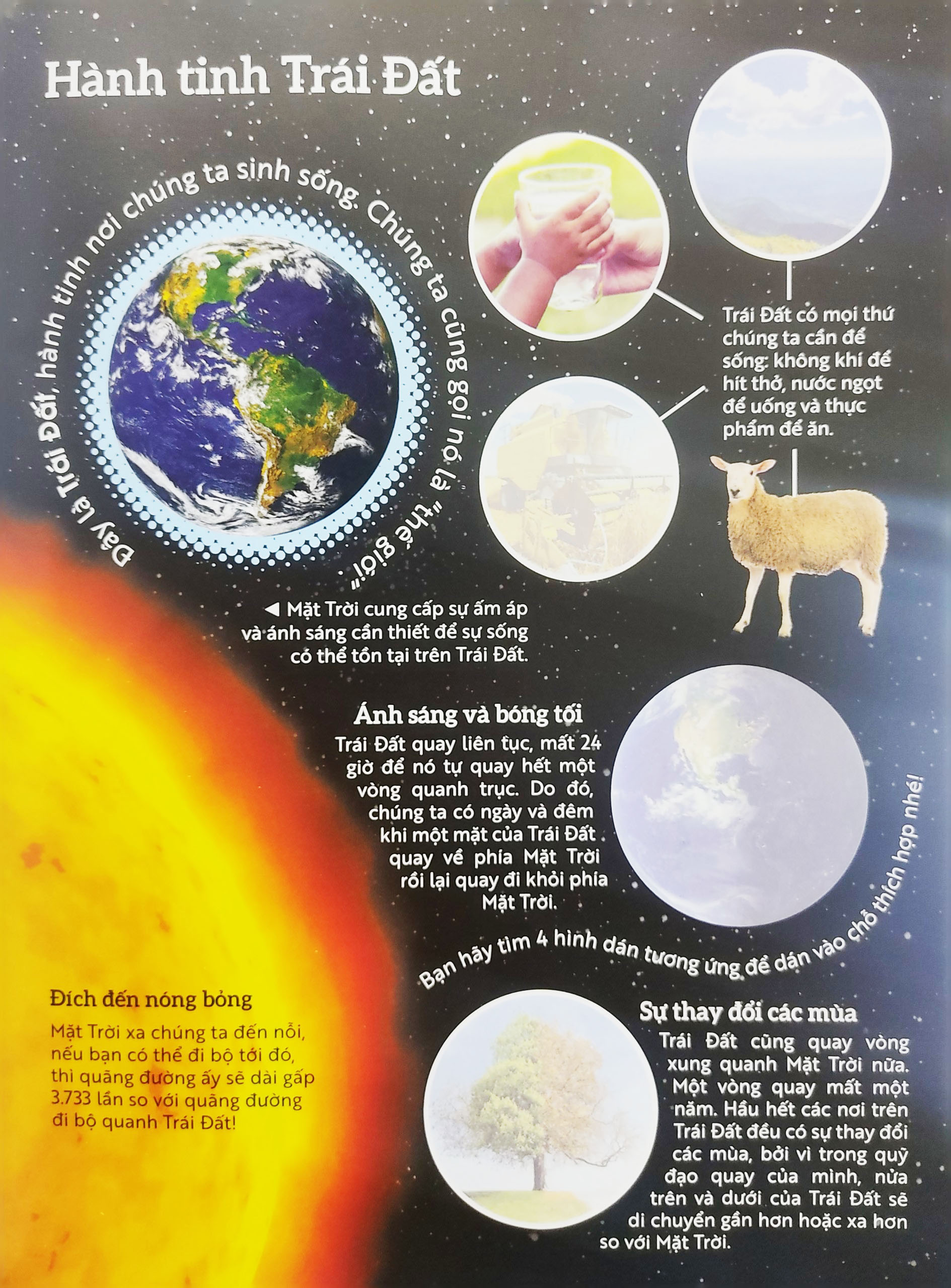 Sách dán hình thông minh Tân Việt - Vũ trụ (Kèm poster khổng lồ hệ Mặt Trời)