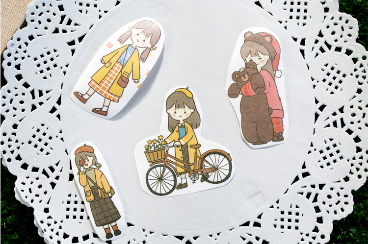Nhãn dán Sticker trang trí đáng yêu, 66x400mm