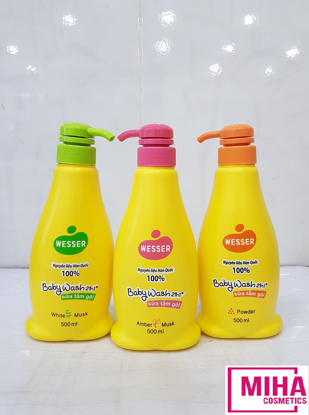Sữa Tắm Gội Em Bé WESSER 500ml