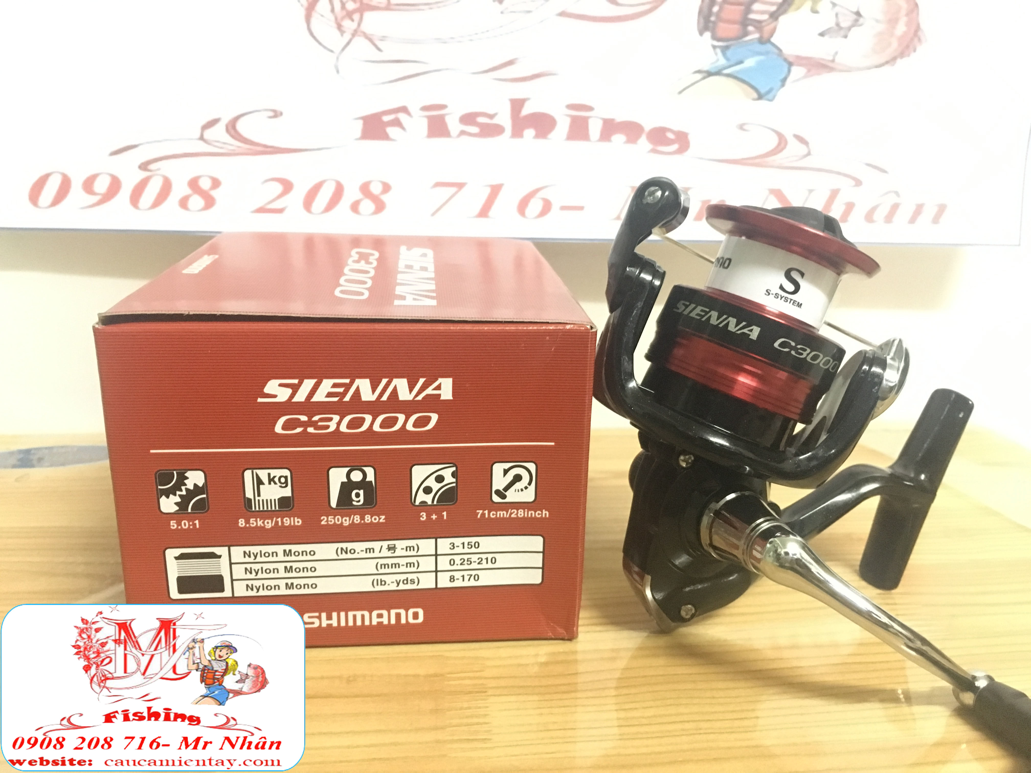 Máy Câu Cá Shimano Sienna 2019