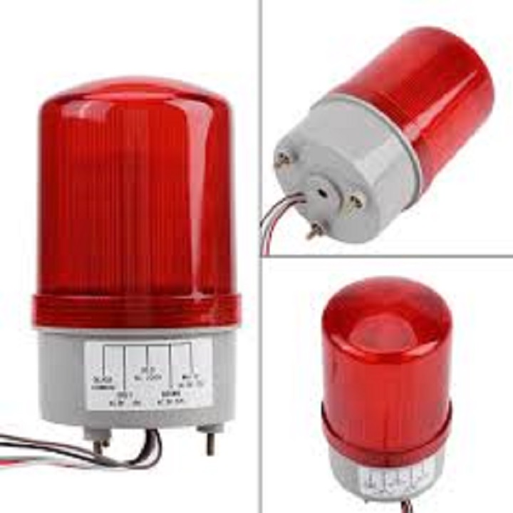 220V led warning rotary light with whistle, work light security