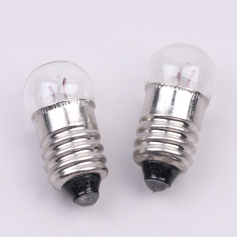 ZXchuan 10 khẩu pháo ánh sáng nhỏ 0,3A 2.5V hình tròn thu nhỏ cho học sinh Bóng đèn thí nghiệm