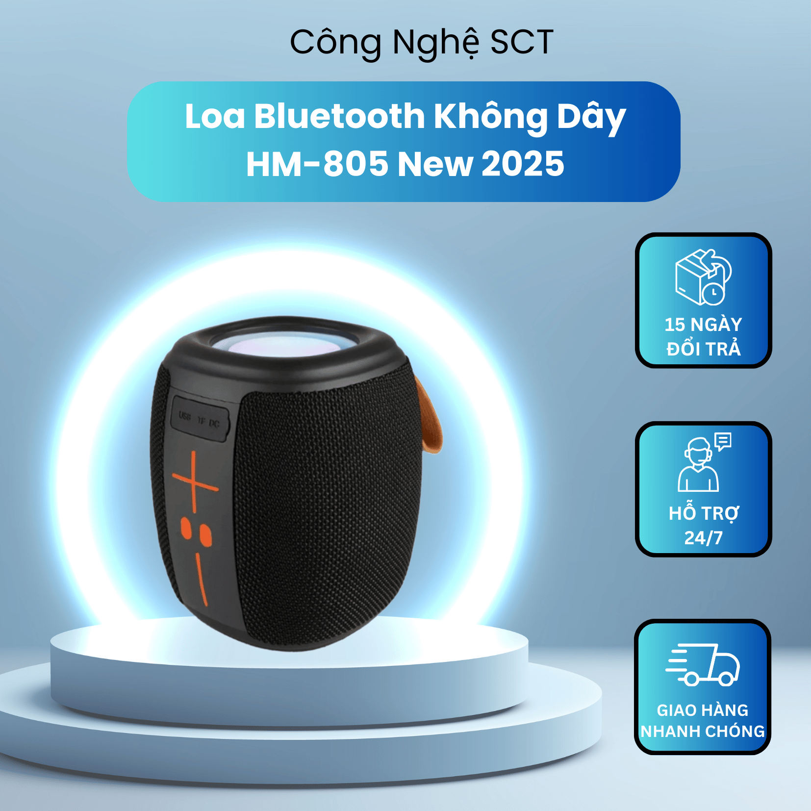 Loa Bluetooth Không Dây HM805 – BOOMS885 & BOOMS883 Kết Nối Bluetooth Ổn Định – Âm Thanh Sống Động , Bass Mạnh Mẽ , Hỗ Trợ Đầy Đủ Cổng USB / Thẻ Nhớ / Type C