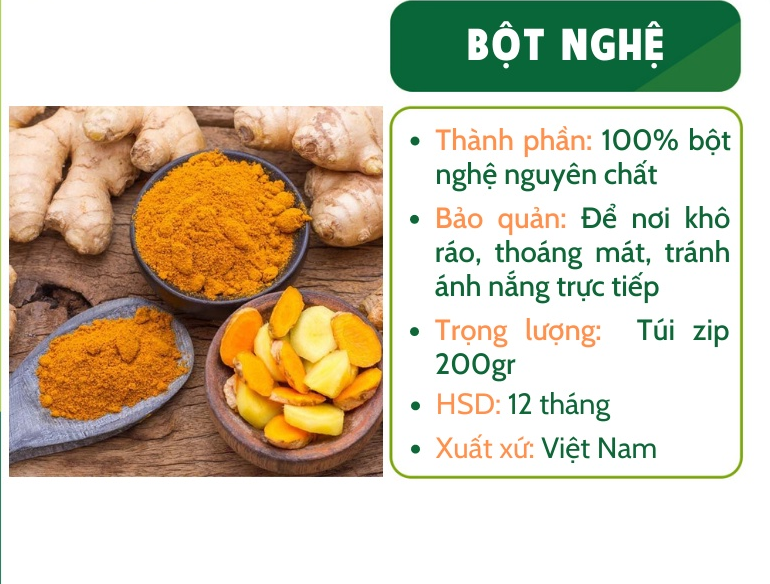 Bột Nghệ VietHealthy 200g