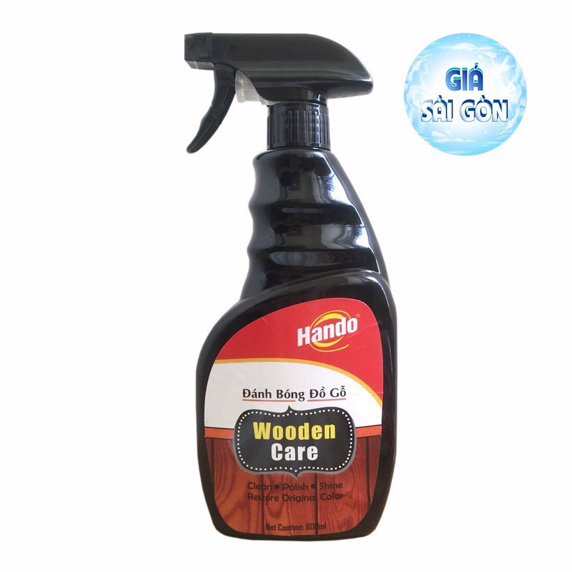 [ĐÁNH BÓNG ĐỒ GỖ] Chai xịt làm sạch và đánh bóng đồ gỗ Hando 600ml