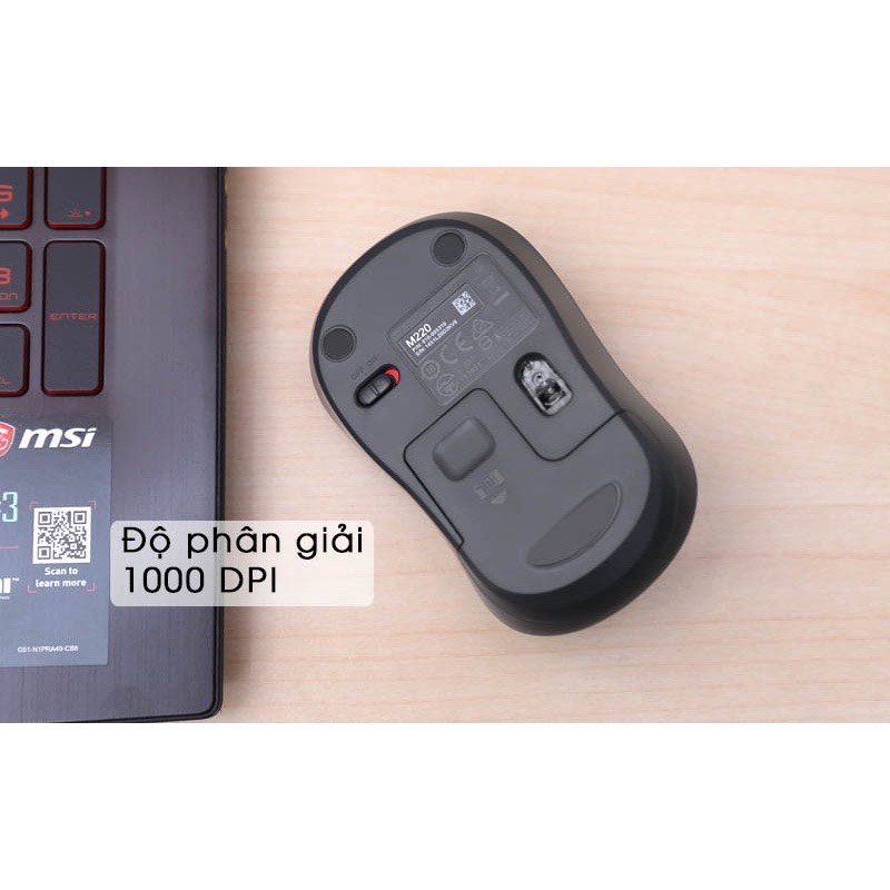 Xả Chuột không dây Logitech Silent M220 không tiếng ồn