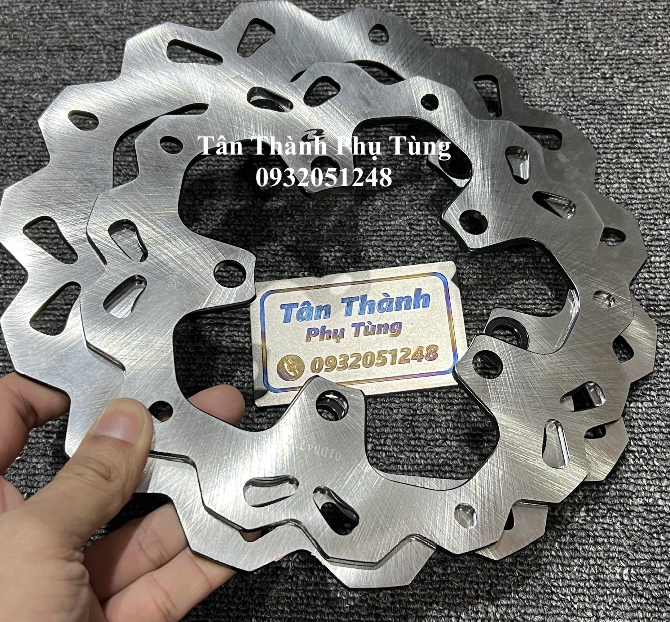 Đĩa rcb exciter 150 chính hãng trước:245mm, sau:203mm