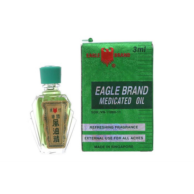Dầu gió xanh con ó singapore 3ml