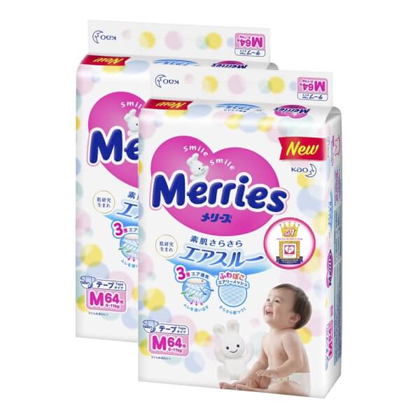 TÃ DÁN MERRIES NB90/S82/M64+4/L54/XL44 (SỈ IB)