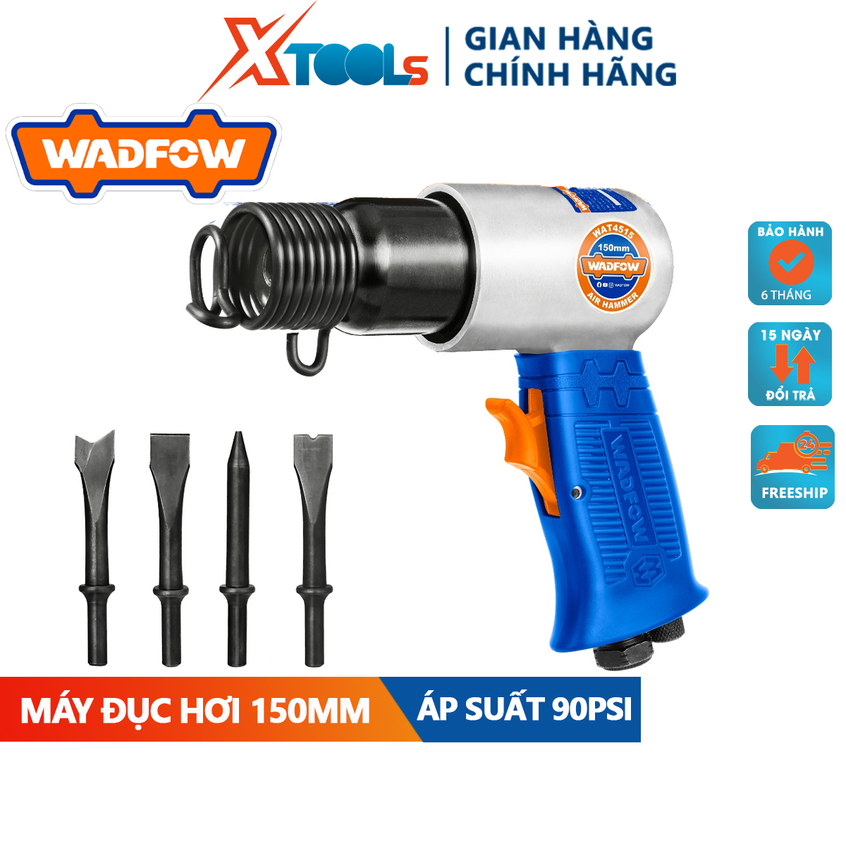 Máy đục hơi 150mm WADFOW WAT4515