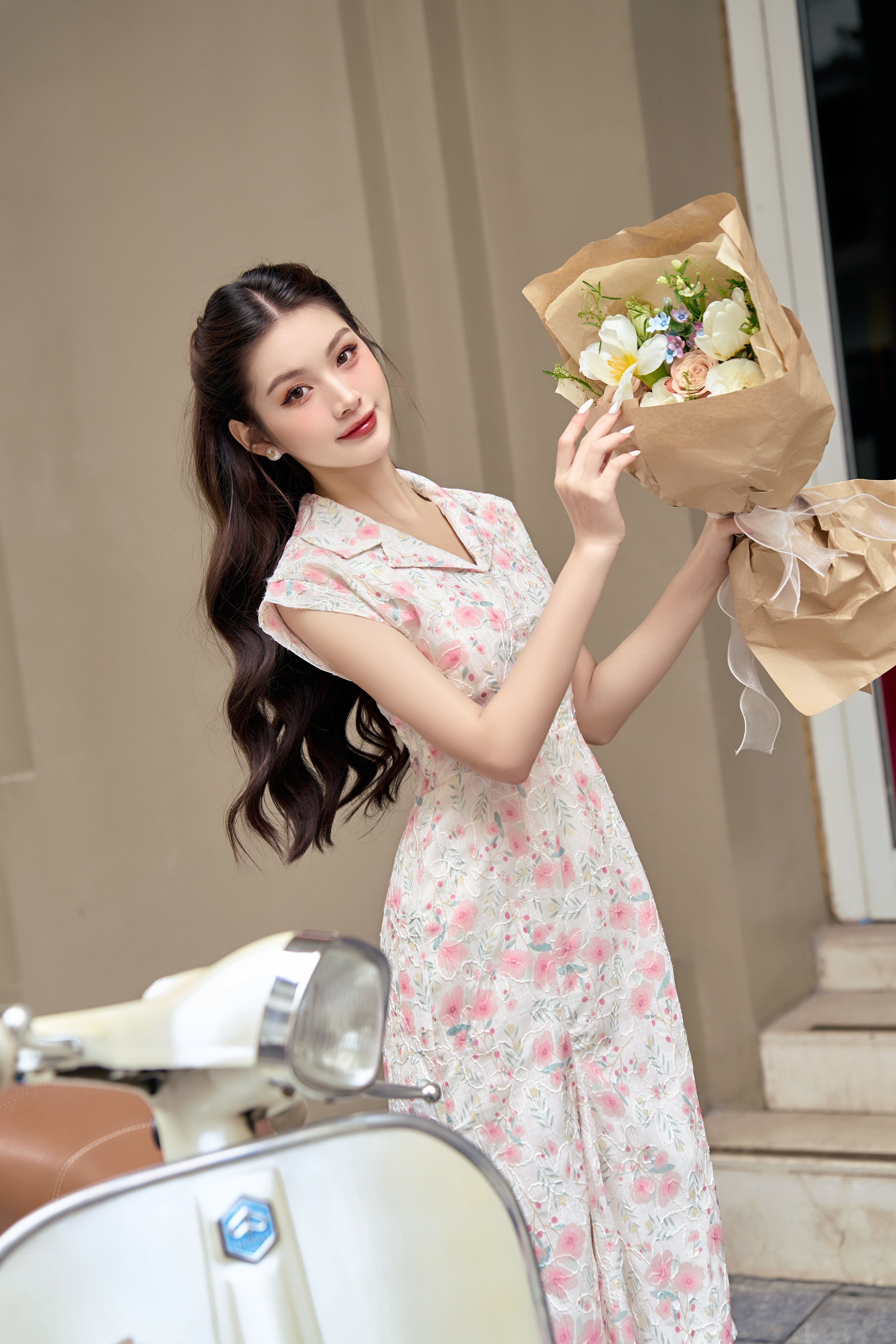 Voucher siêu sale 15% OLV - Đầm Myla Fleur Dress