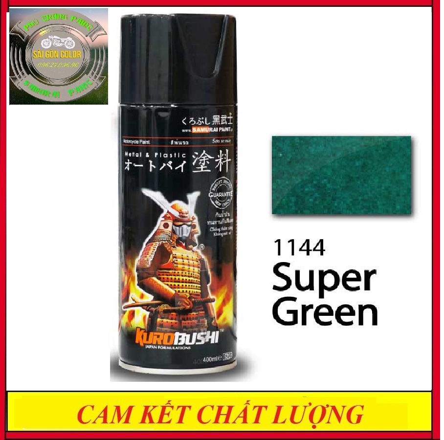Sơn xịt Samurai 1144 màu xanh đậm
