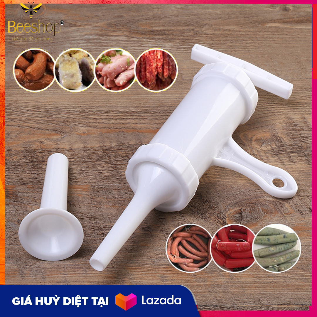 Combo 1 Bộ dụng cụ nhồi xúc xích,lạp xưởng, dụng cụ nhồi xúc xích lạp xưởng bằng tay, dạng bơm siêu nhanh, dụng cụ nhà bếp thông minh