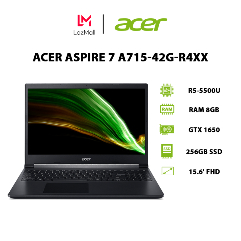 Bảng giá Laptop Acer Aspire 7 A715-42G-R4XX (R5-5500U | 8GB | 256GB | GeForce® GTX 1650 4GB | 15.6 FHD | Win 11) Phong Vũ