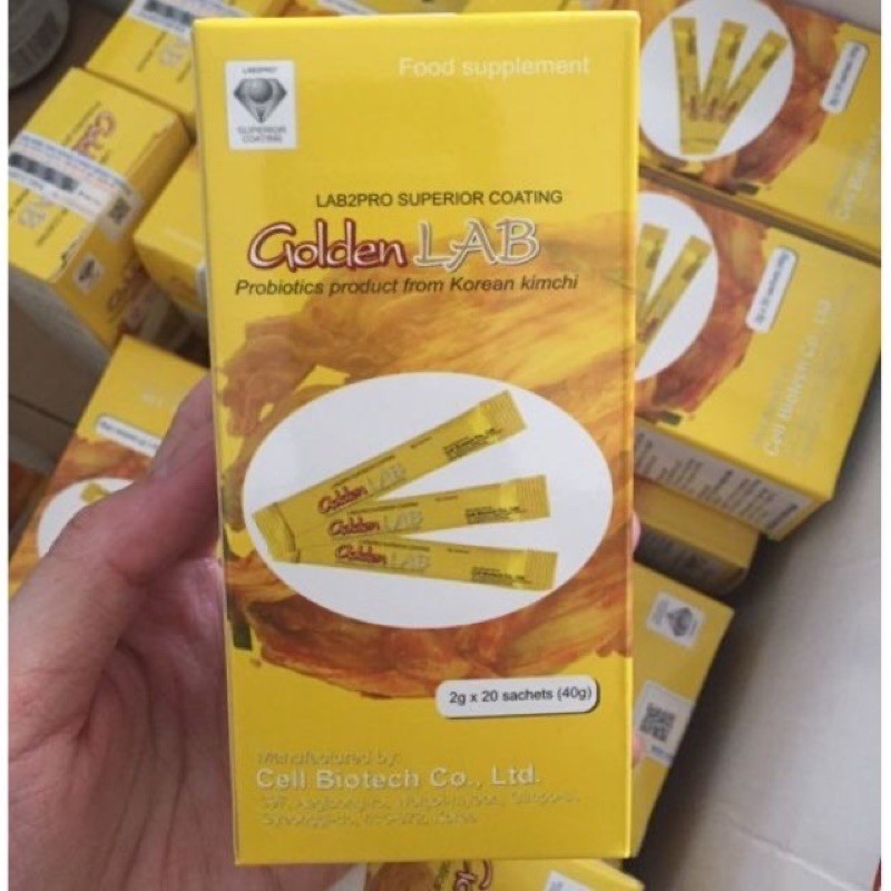 Men vi sinh Golden Lab - Hộp 20 gói