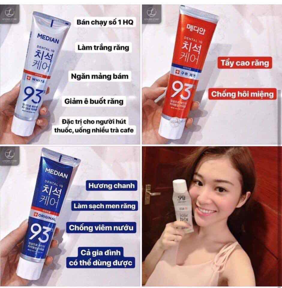 Kem đánh răng MEDIAN Dental IQ Toothpaste 93% - 120gr