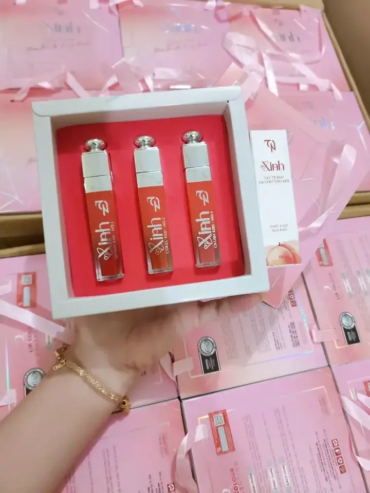 Set son xinh 3 cây mỹ phẩm đông anh - son xinh 3 màu hot