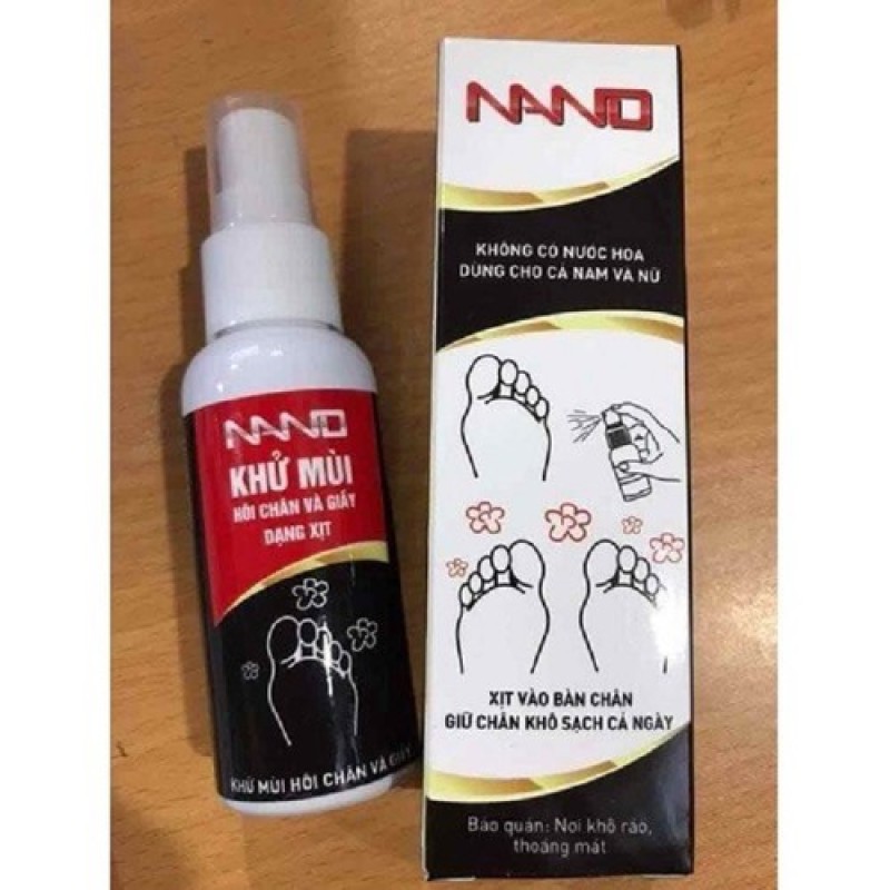 Xịt khử mùi hôi chân nano cao cấp