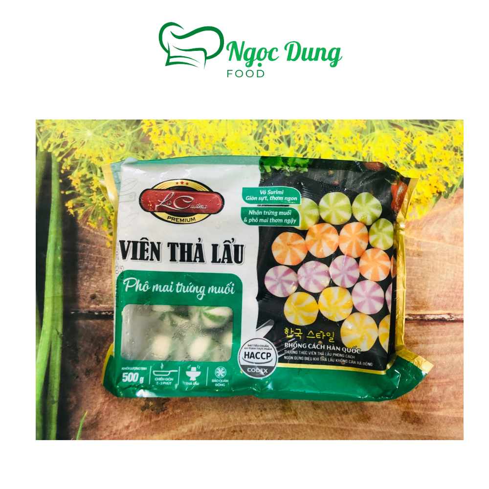 Bánh bao viên phô mai trứng muối 500g