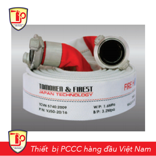 Cuộn Vòi chữa cháy Tomoken Firehose 1.6Mpa DN65 20m chất lượng cao - Thiết bị PCCC Tiền Phong