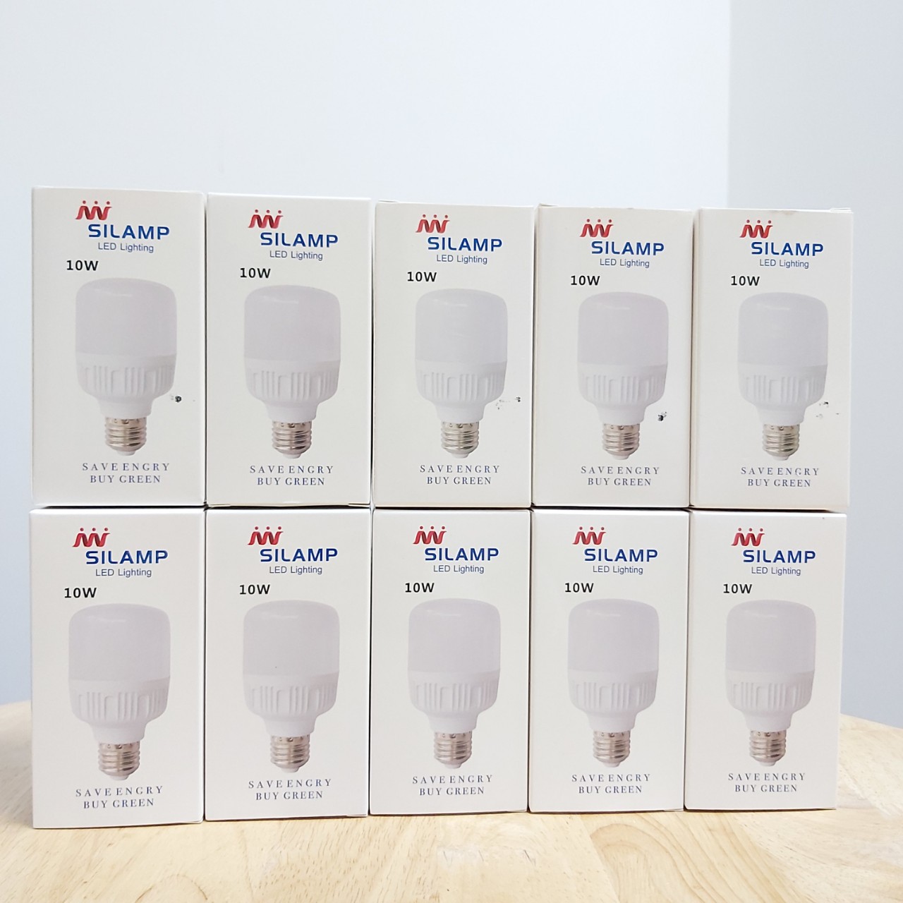 Combo bóng đèn led búp 10W Silamp