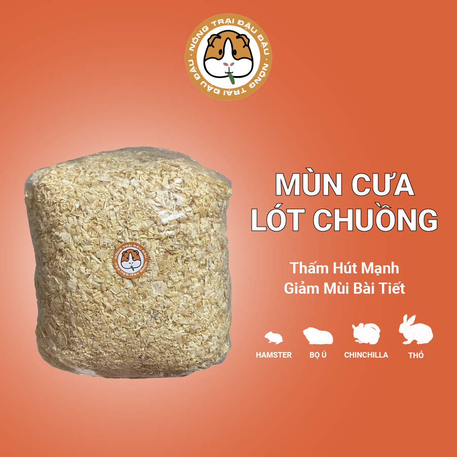 Mùn cưa lót chuồng cho hamster, thỏ, bọ ú, chinchilla, nhím