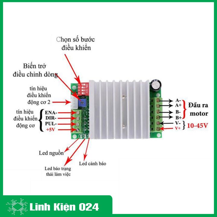 Module điều khiển động cơ bước TB6600 4.5A