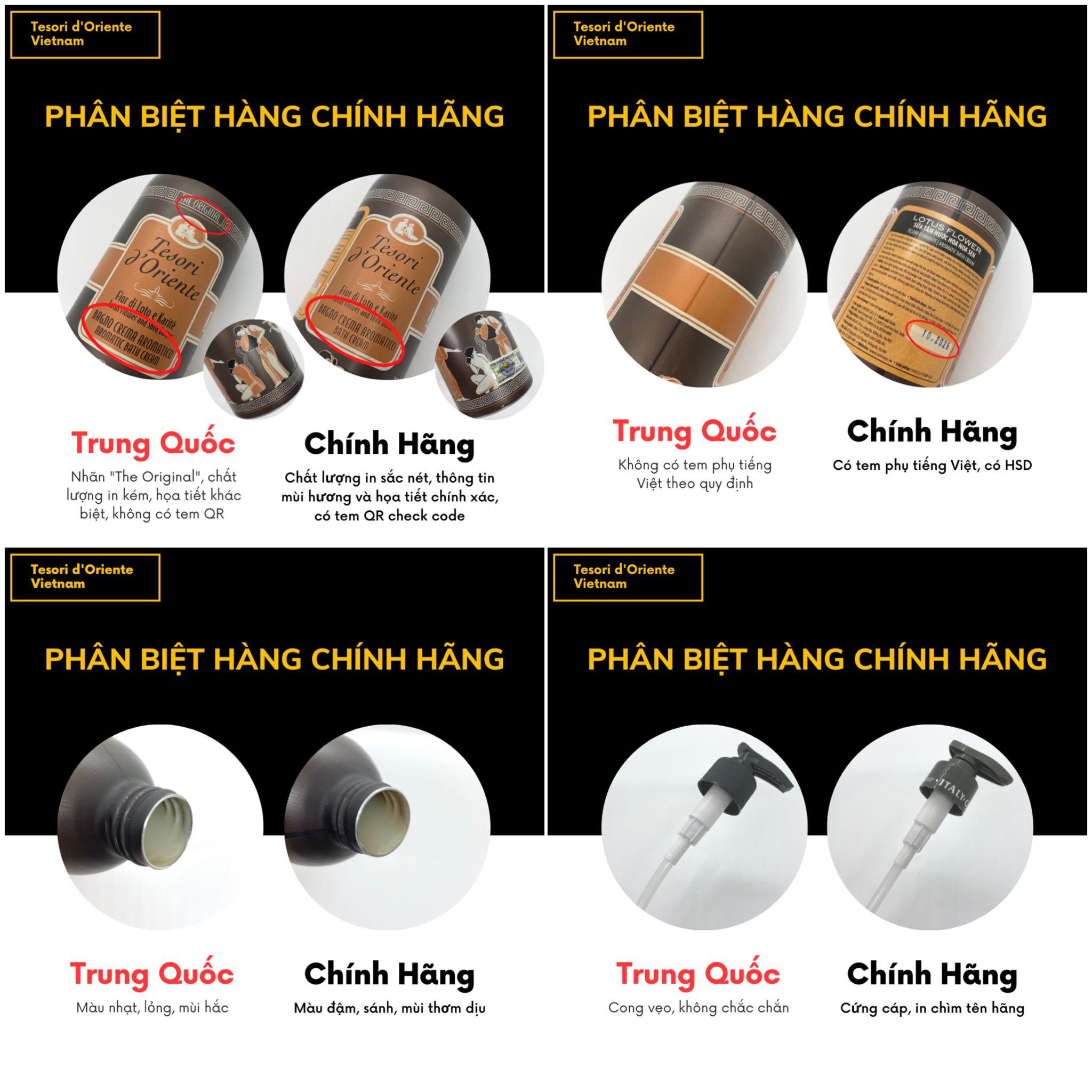 Sữa Tắm Nước Hoa Tesori d'Oriente 250ml – Hương Ý Thơm Lâu
