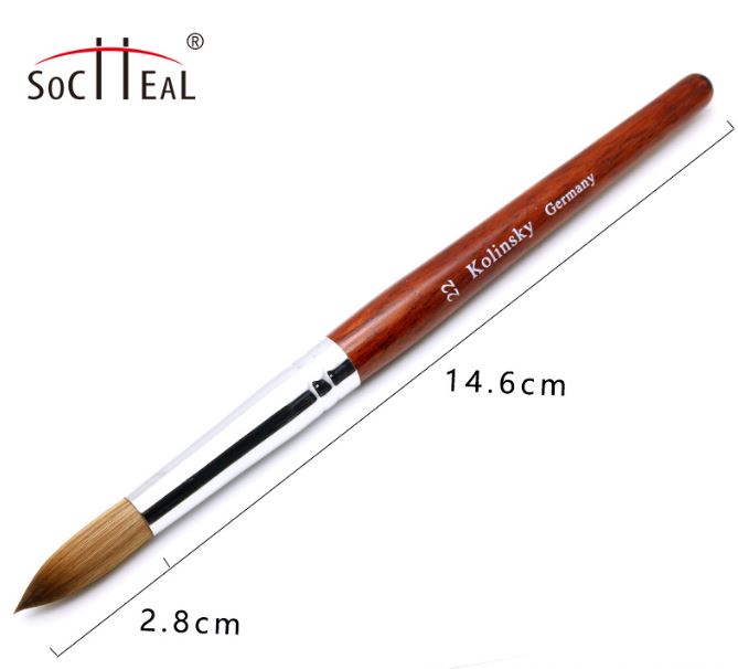 Cọ đắp bột kolinsky số 12, 14 16, 18, 20 (1 cây)