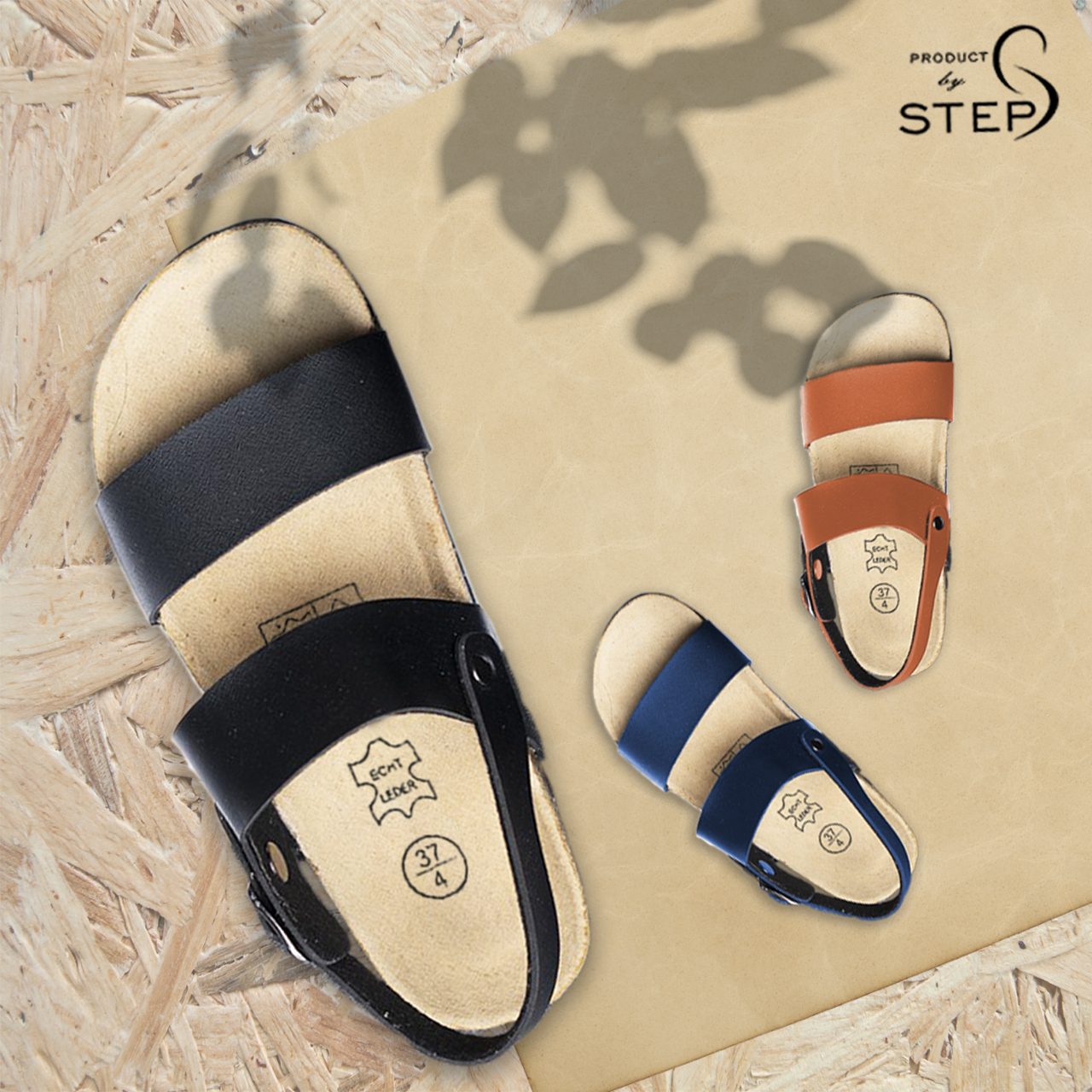 [Sandal] Giày đế trấu Unisex Giả da quai đôi (size 35-45)