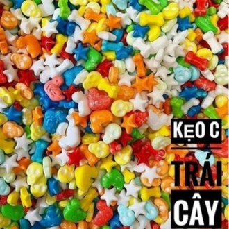 Kẹo cứng ngũ sắc hương vị trái cây (có video) {Khối lượng tịnh, không tính bao bì}