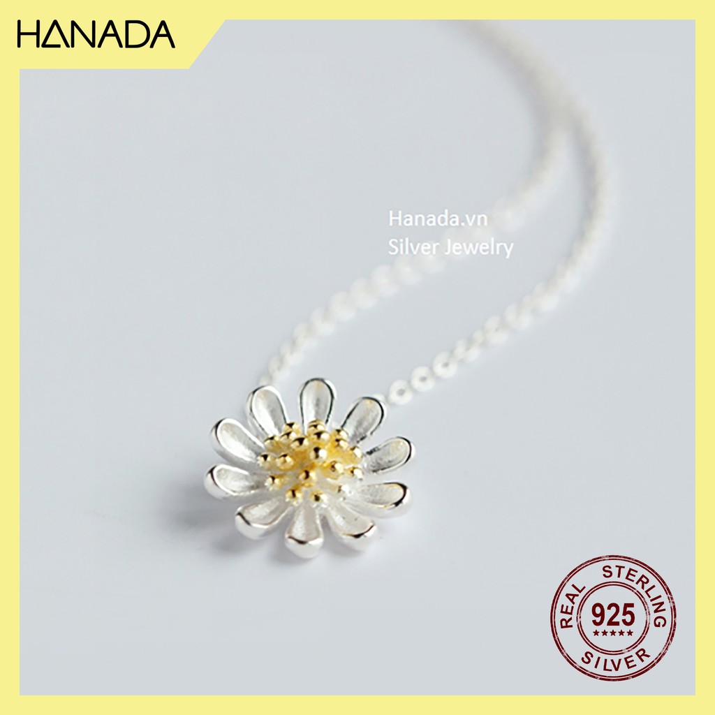 Dây Chuyền Bạc 925 Hanada  Hoa Cúc 0118