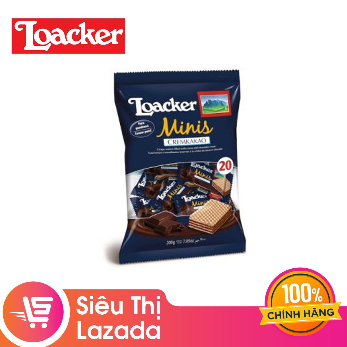 Bánh xốp Loacker Minis Napolitaner 200g