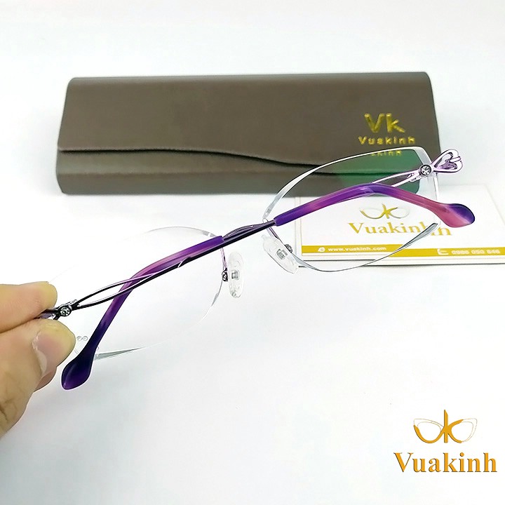 kính cận nữ không viền V300