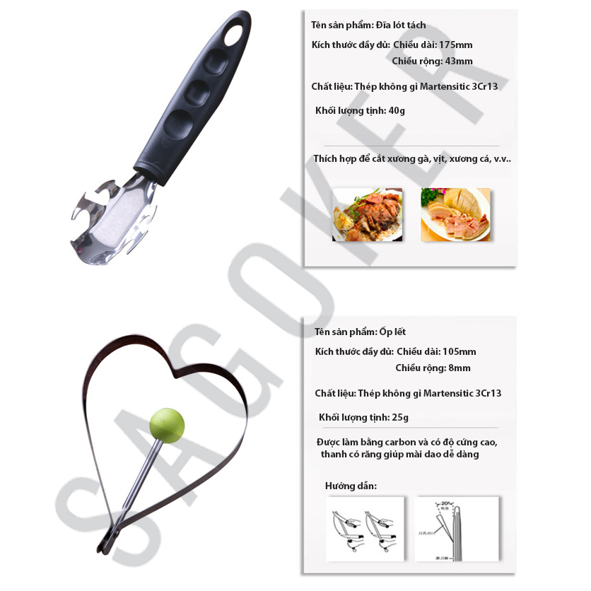 Bộ dao làm bếp 5 món BUCK-I