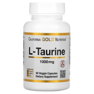 Hỗ trợ tim mạch, California Gold Nutrition, L-Taurine, AjiPure, 1,000 mg thumbnail