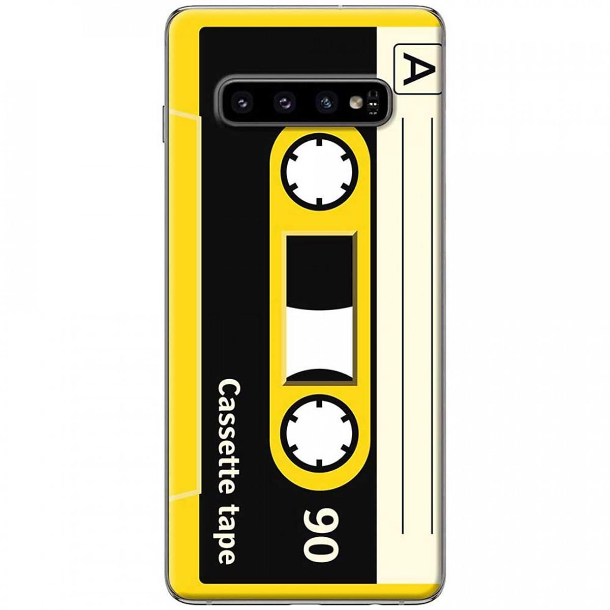 Ốp lưng dành cho Samsung Galaxy S10 Plus mẫu Cassette vàng