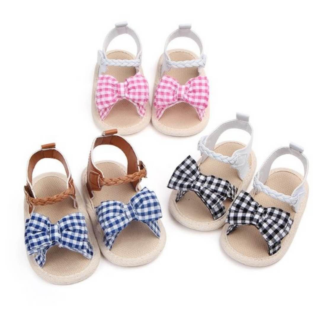 Giày Sandal Nơ Bướm Bé Gái 3-12 Tháng Tuổi
