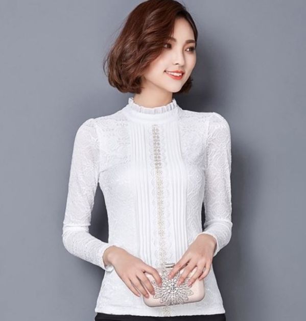 Áo kiểu ren sang trọng ALe34