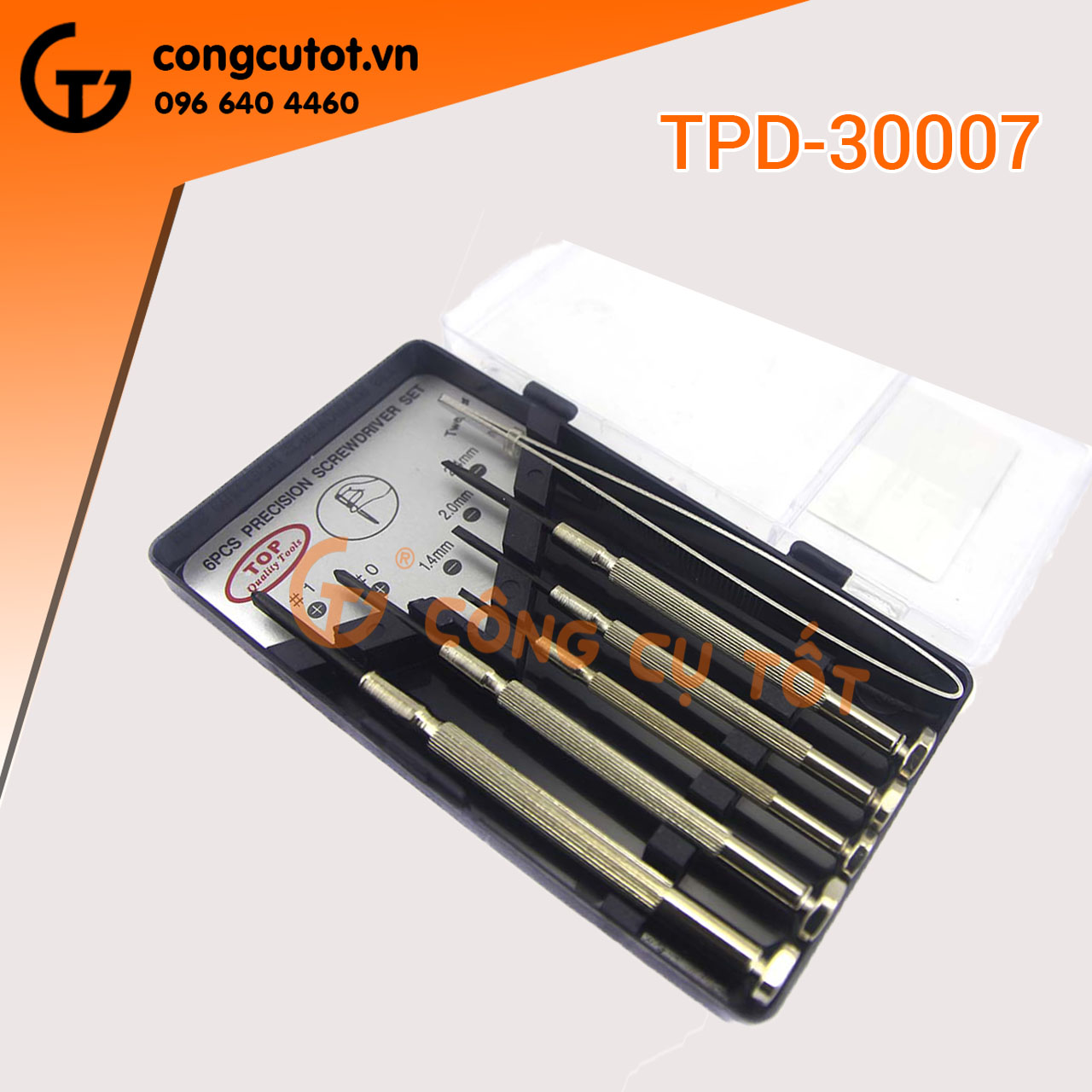 Bộ mũi vít sửa đồng hồ TOP TPD-30007