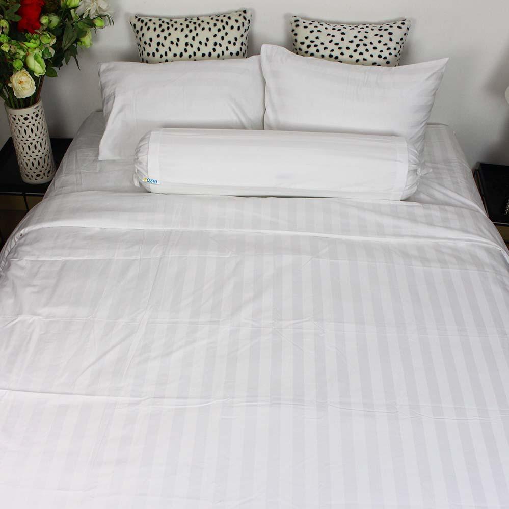 Ga giường cotton size 160x200cm cao cấp (Trắng)