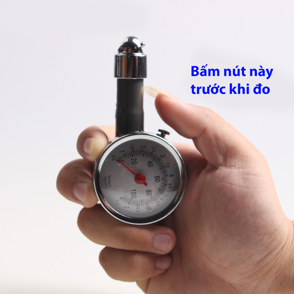 Đồng hồ Đo áp suất lốp ô tô, xe máy