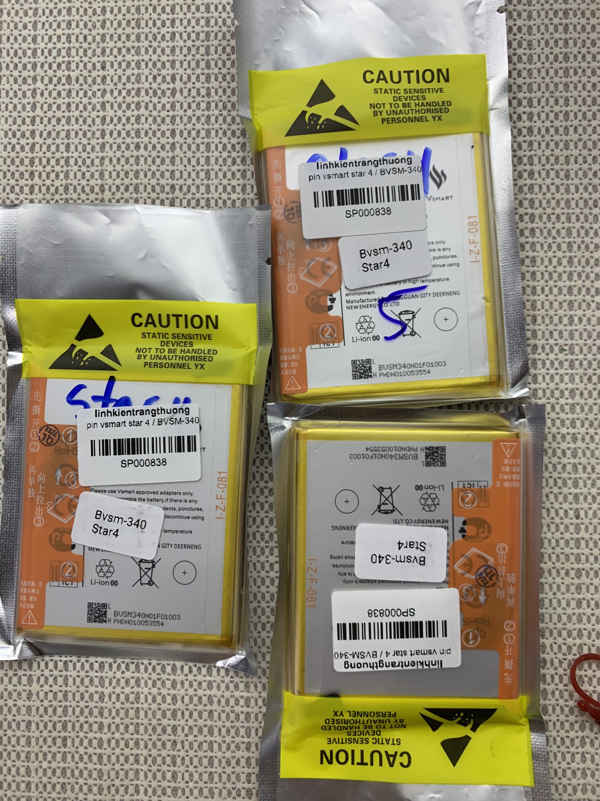 PIN ZIN ĐIỆN THOẠI VSMART STAR 4 ( MAH 340)