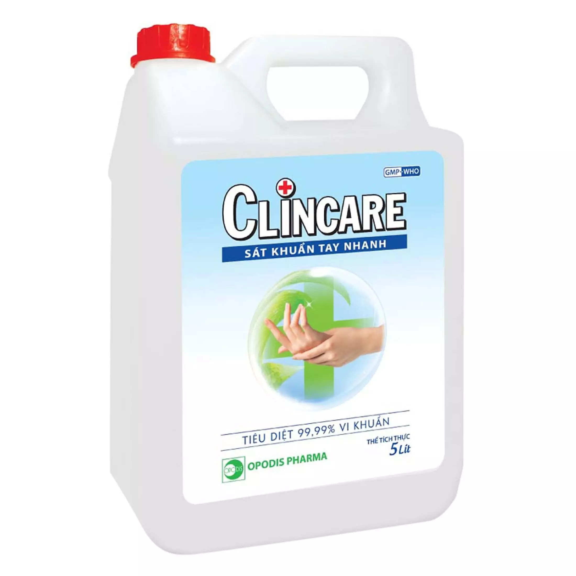 [HCM]Dung dịch rửa tay sát khuẩn Clincare can 5 lít (Diệt sạch khuẩn)