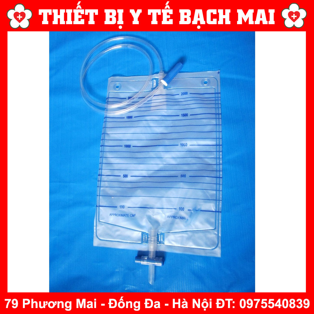 Túi đựng nước tiểu van ngang bịch 10 cái